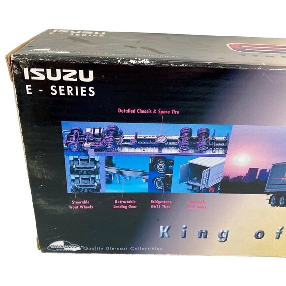 RARE Checkmate Models Isuzu E Series EXR Semi Truck & Trailer 1/50 Scale w/ BOX! - Picture 6 of 8